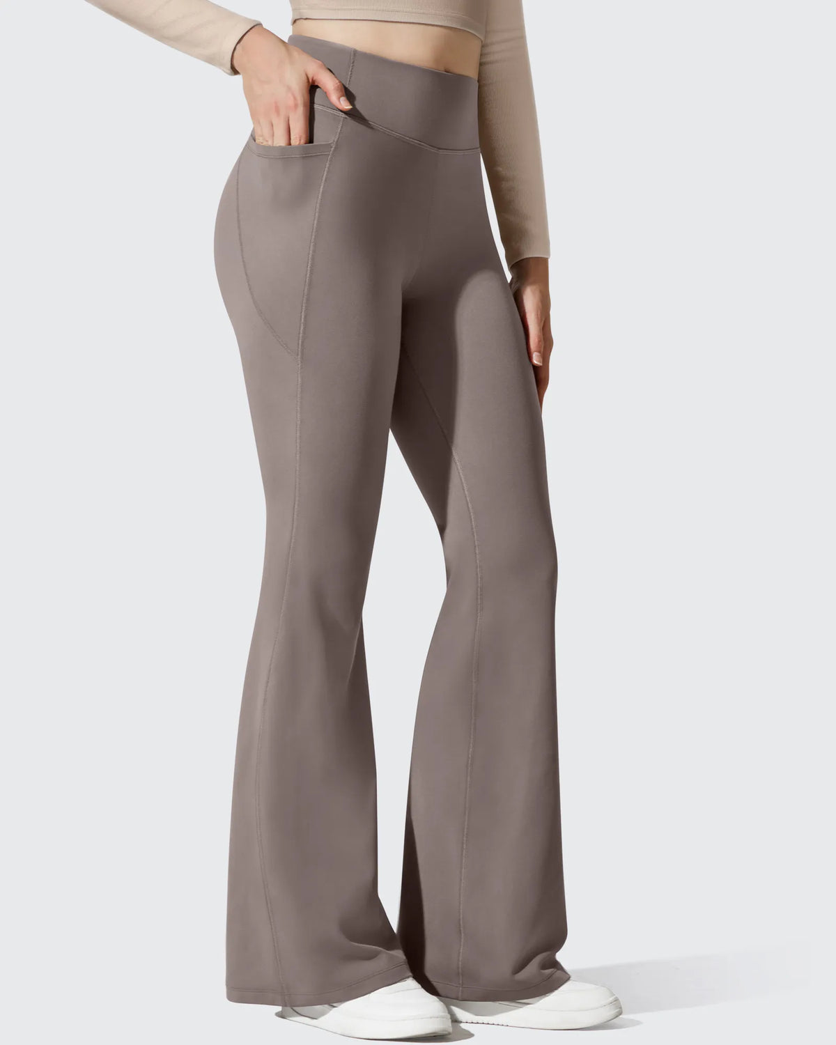 Barefeel Fleece Lined High Waist Flare Yoga Leggings
