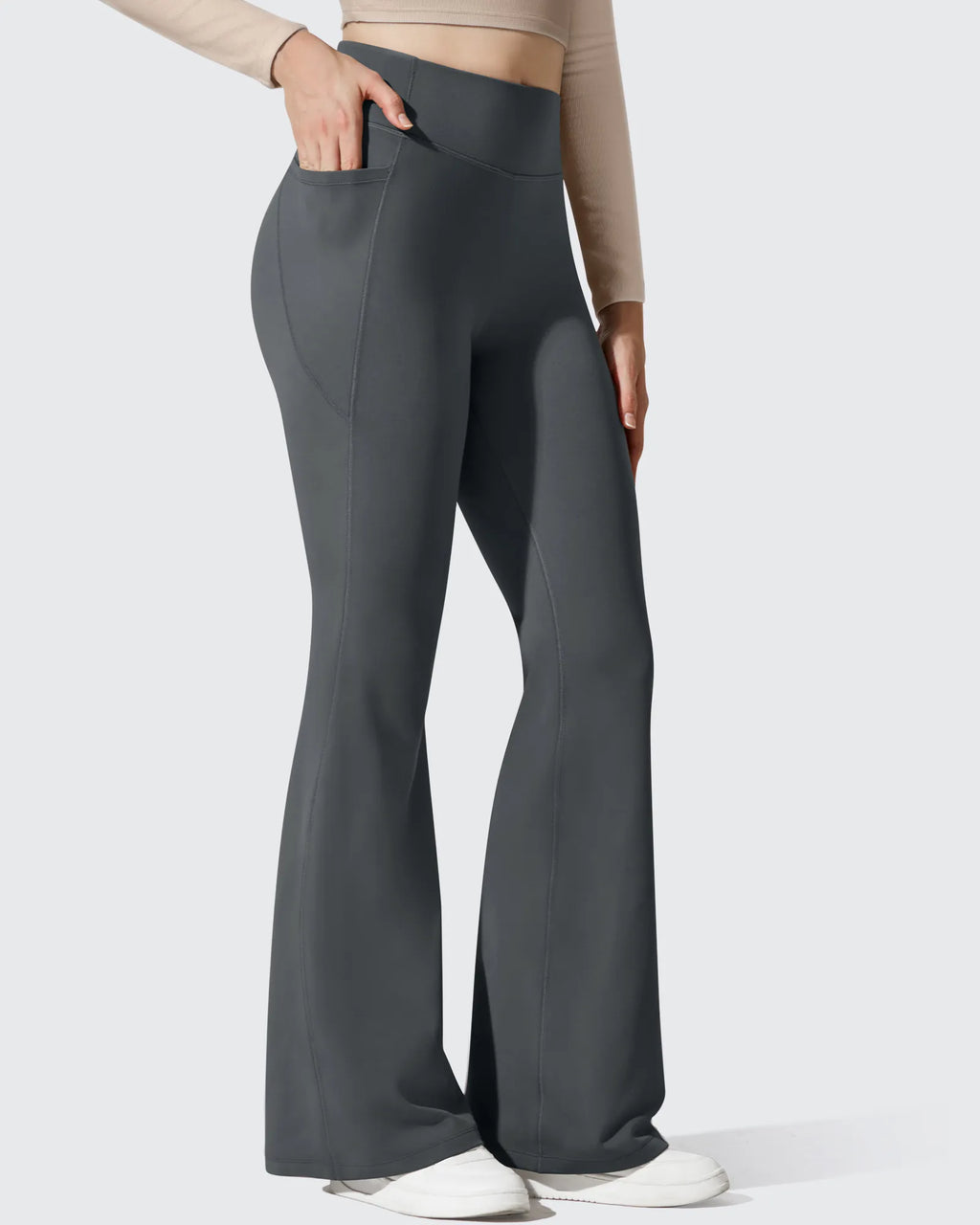 Barefeel Fleece Lined High Waist Flare Yoga Leggings