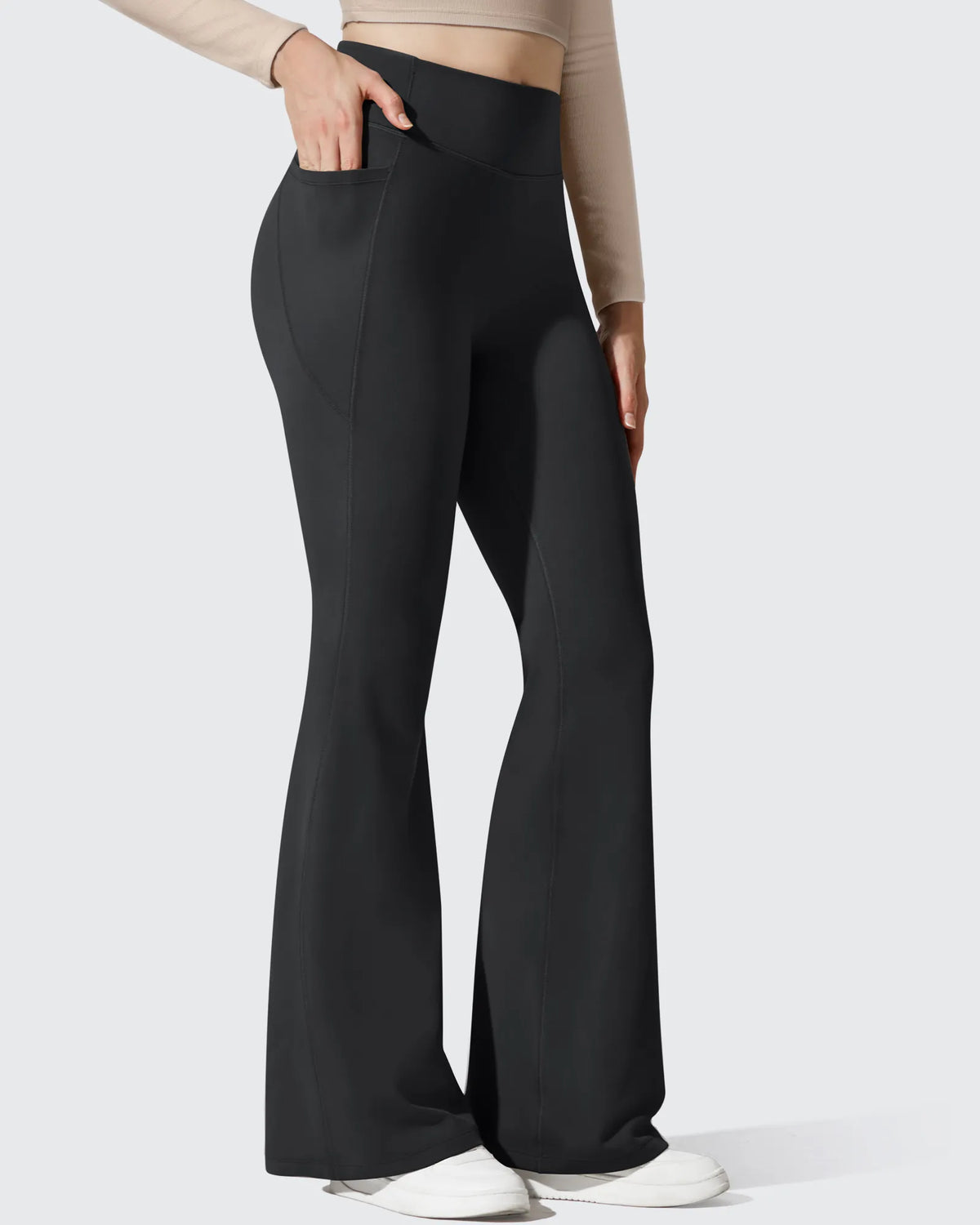 Barefeel Fleece Lined High Waist Flare Yoga Leggings