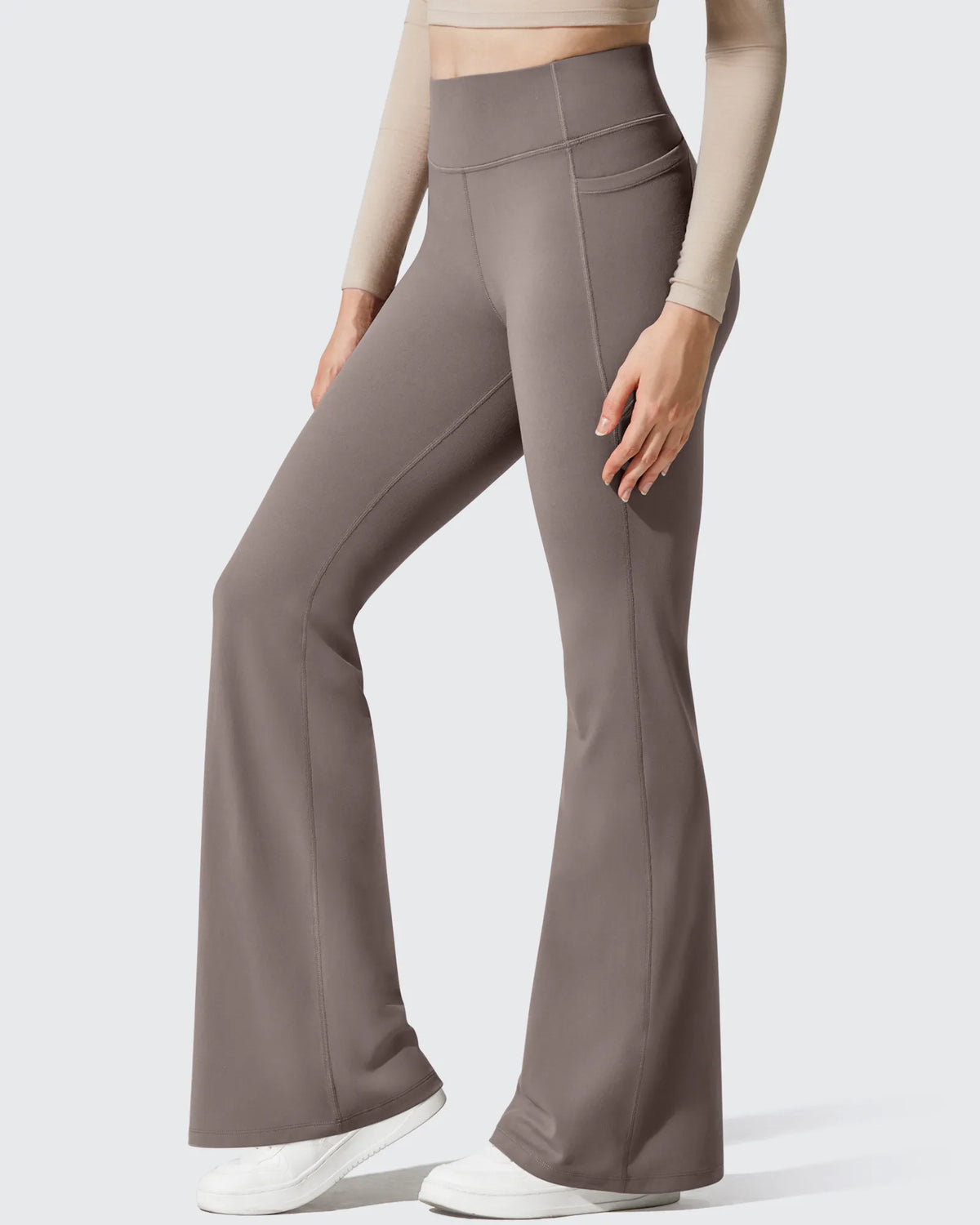 Barefeel Fleece Lined High Waist Flare Yoga Leggings