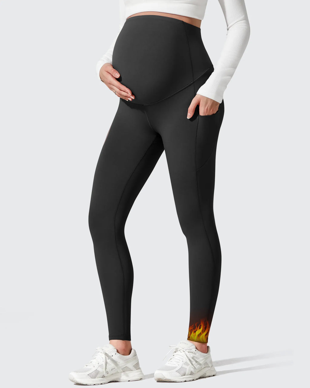 Barefeel Fleece Lined Maternity Leggings