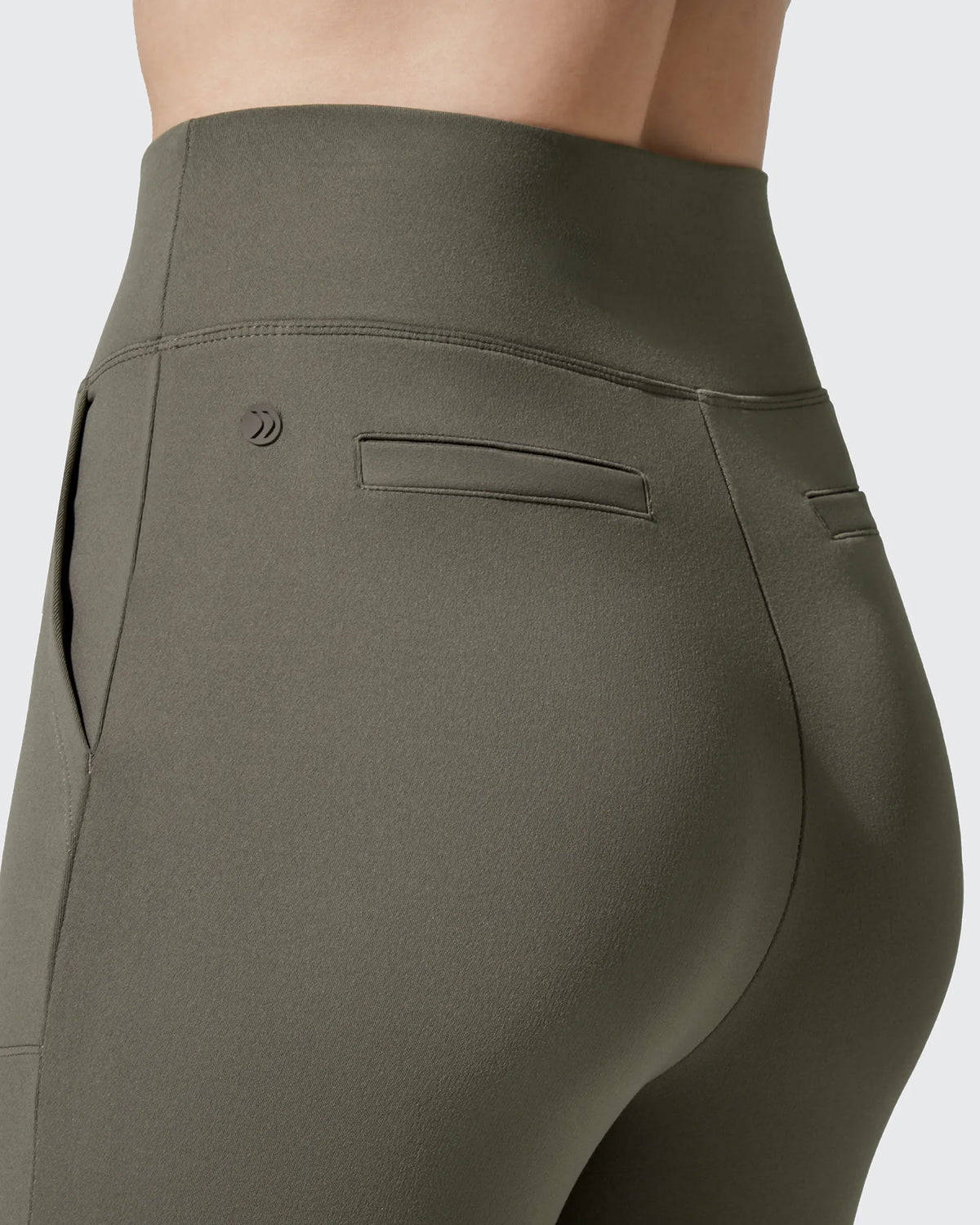 Barefeel Fleece Lined Pockets Flare Yoga Pants