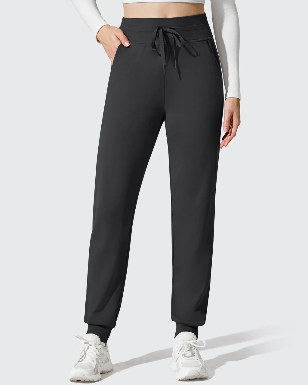 Barefeel Fleece Lined Tapered Leg Drawstring Joggers