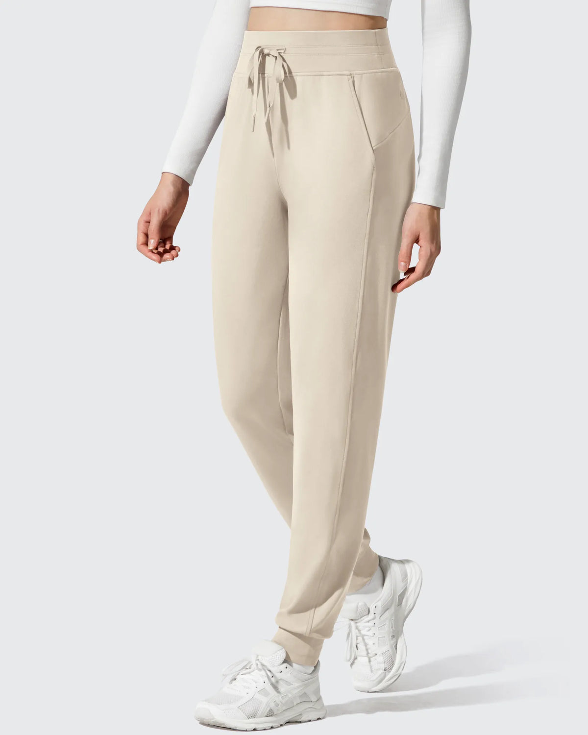 Barefeel Fleece Lined Tapered Leg Drawstring Joggers