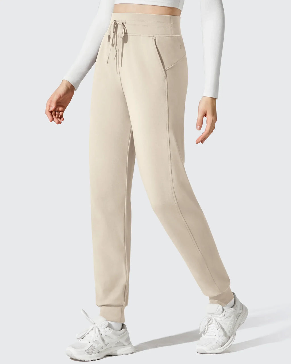 Barefeel Fleece Lined Tapered Leg Drawstring Joggers