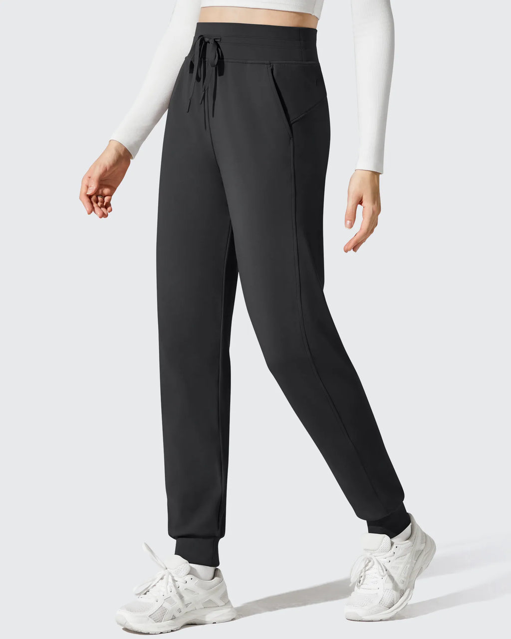 Barefeel Fleece Lined Tapered Leg Drawstring Joggers
