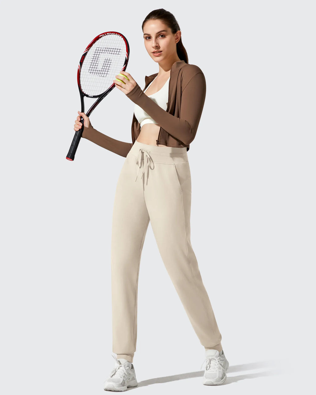 Barefeel Fleece Lined Tapered Leg Drawstring Joggers