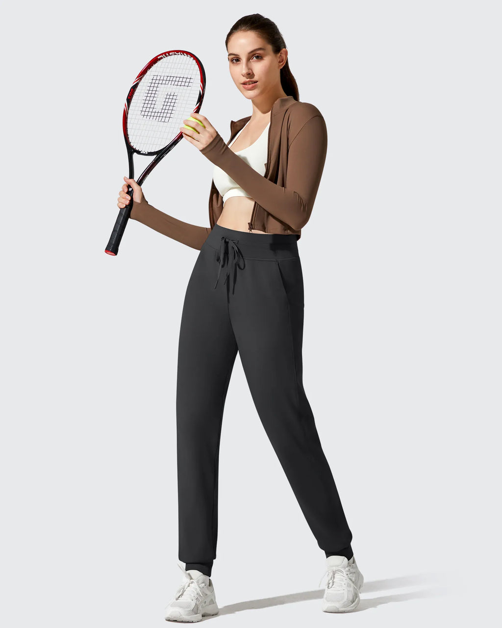 Barefeel Fleece Lined Tapered Leg Drawstring Joggers