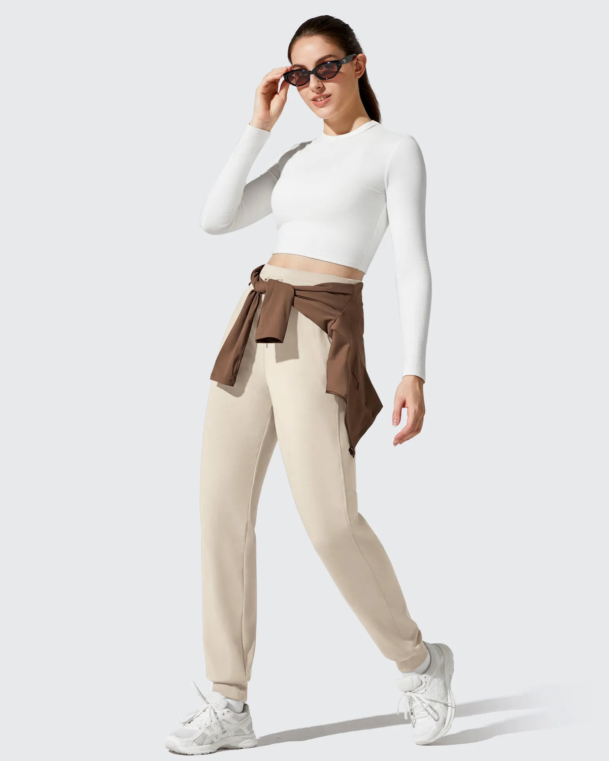 Barefeel Fleece Lined Tapered Leg Drawstring Joggers