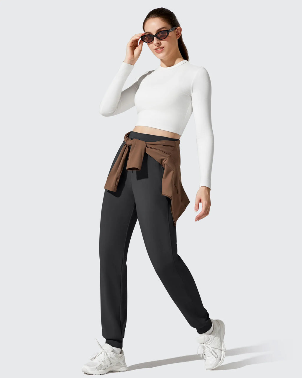 Barefeel Fleece Lined Tapered Leg Drawstring Joggers