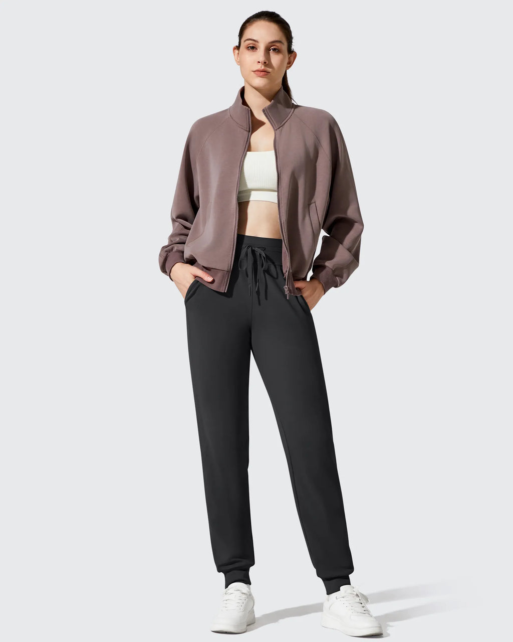 Barefeel Fleece Lined Tapered Leg Drawstring Joggers