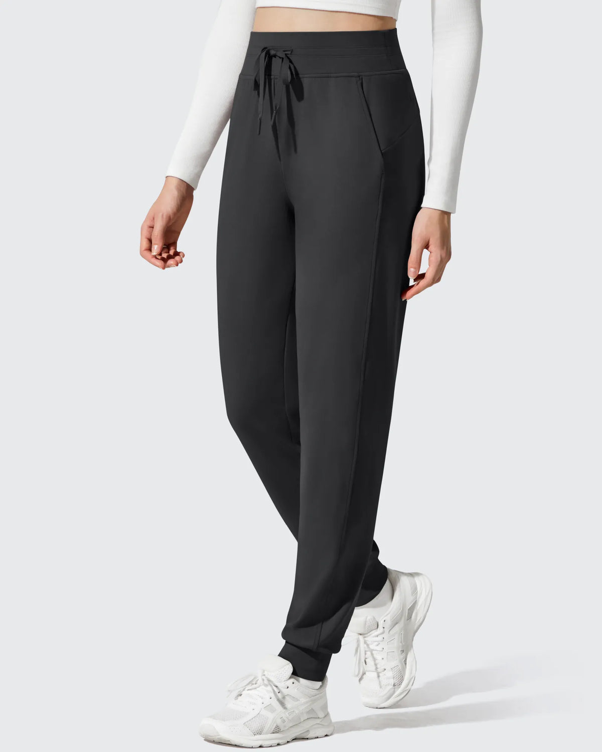 Barefeel Fleece Lined Tapered Leg Drawstring Joggers