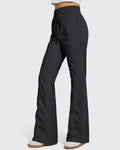 Breezeline Flare Pockets High Waist Drawstring Leggings