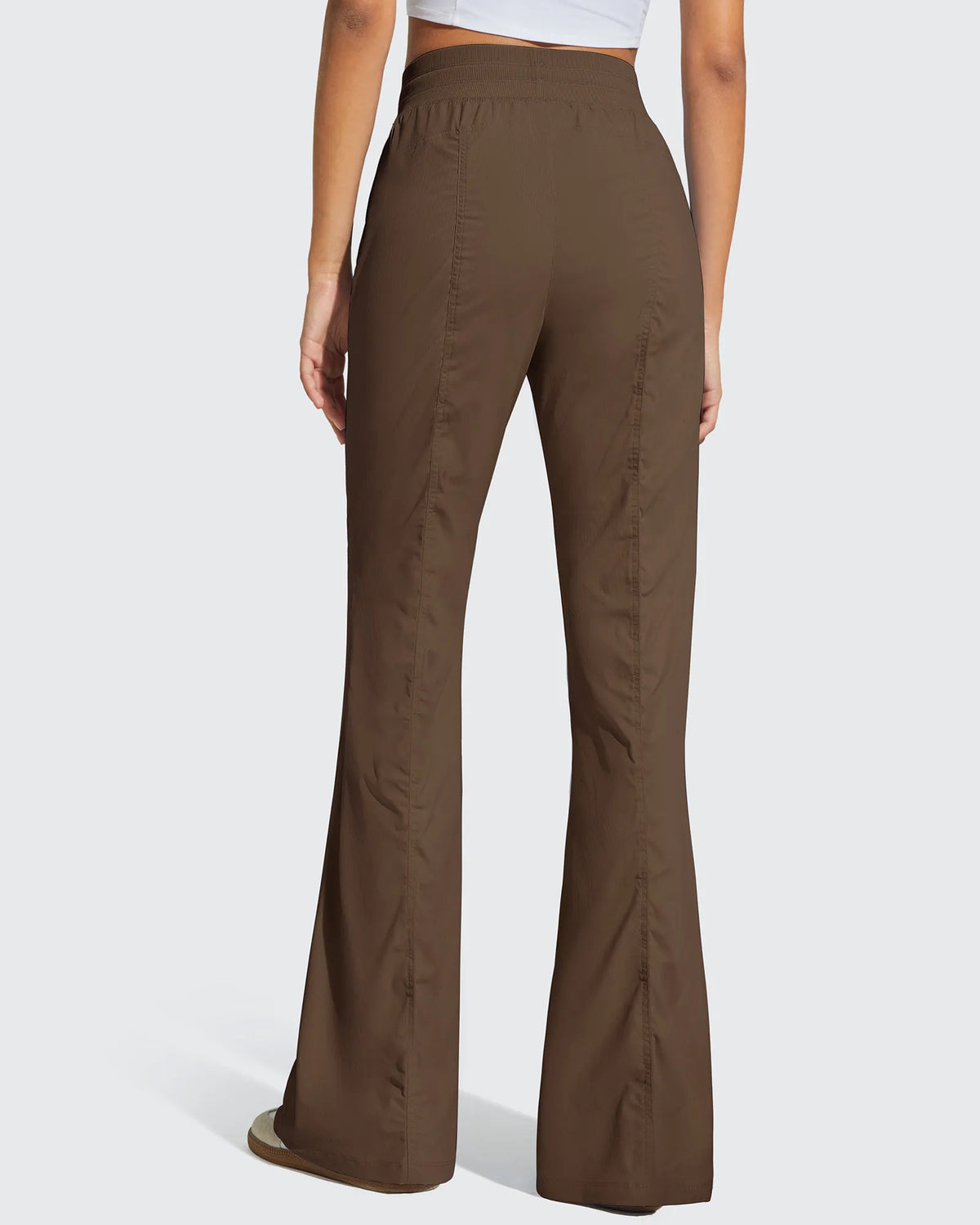 Breezeline Flare Pockets High Waist Drawstring Leggings