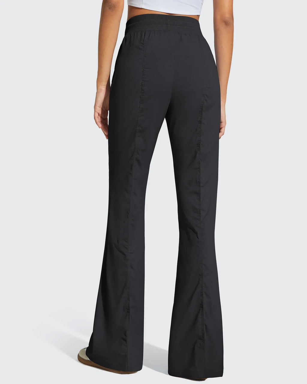 Breezeline Flare Pockets High Waist Drawstring Leggings