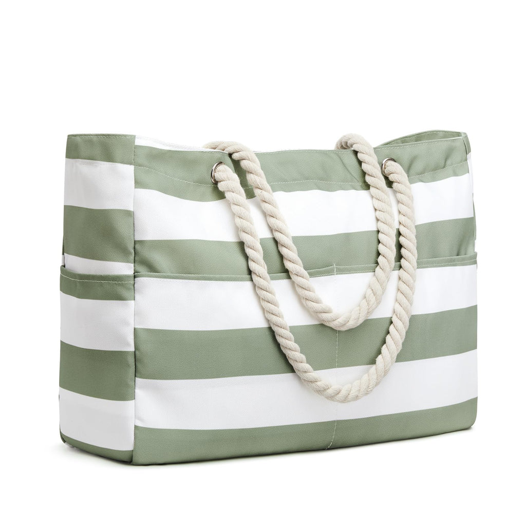 Canvas Waterproof Sandproof Large Beach Tote Bags
