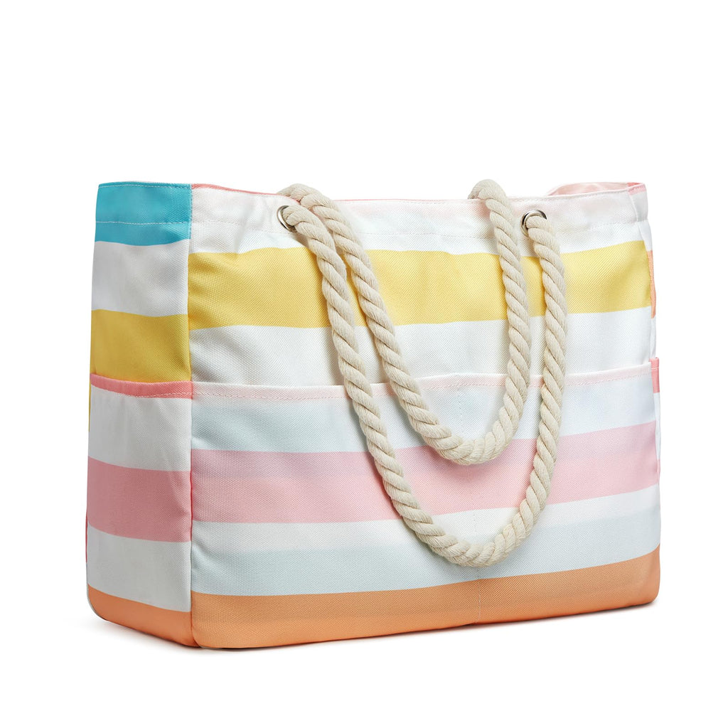 Canvas Waterproof Sandproof Large Beach Tote Bags