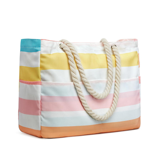 Canvas Waterproof Sandproof Large Beach Tote Bags