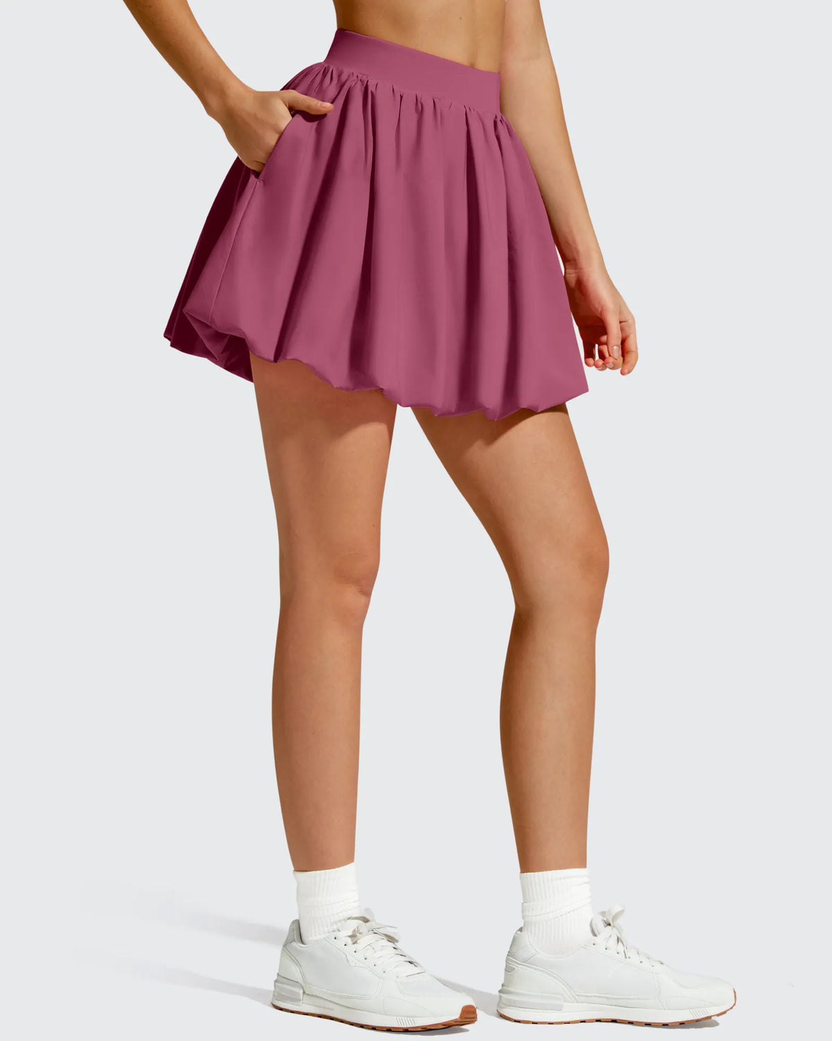 Chillwhisp Bubble Ruffled Hem Inner Shorts Tennis Skirts 14''