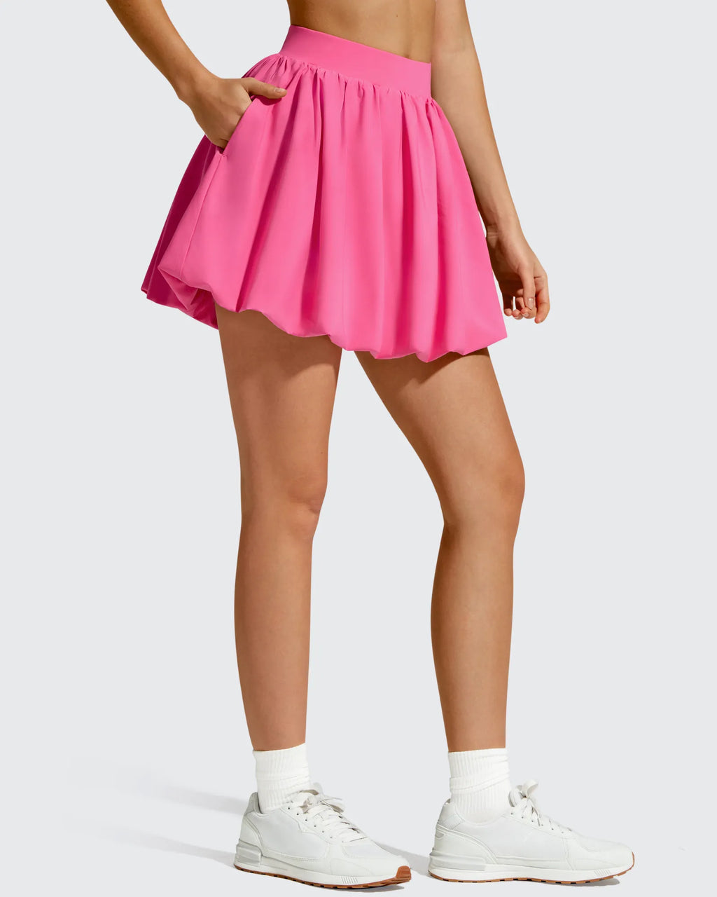 Chillwhisp Bubble Ruffled Hem Inner Shorts Tennis Skirts 14''