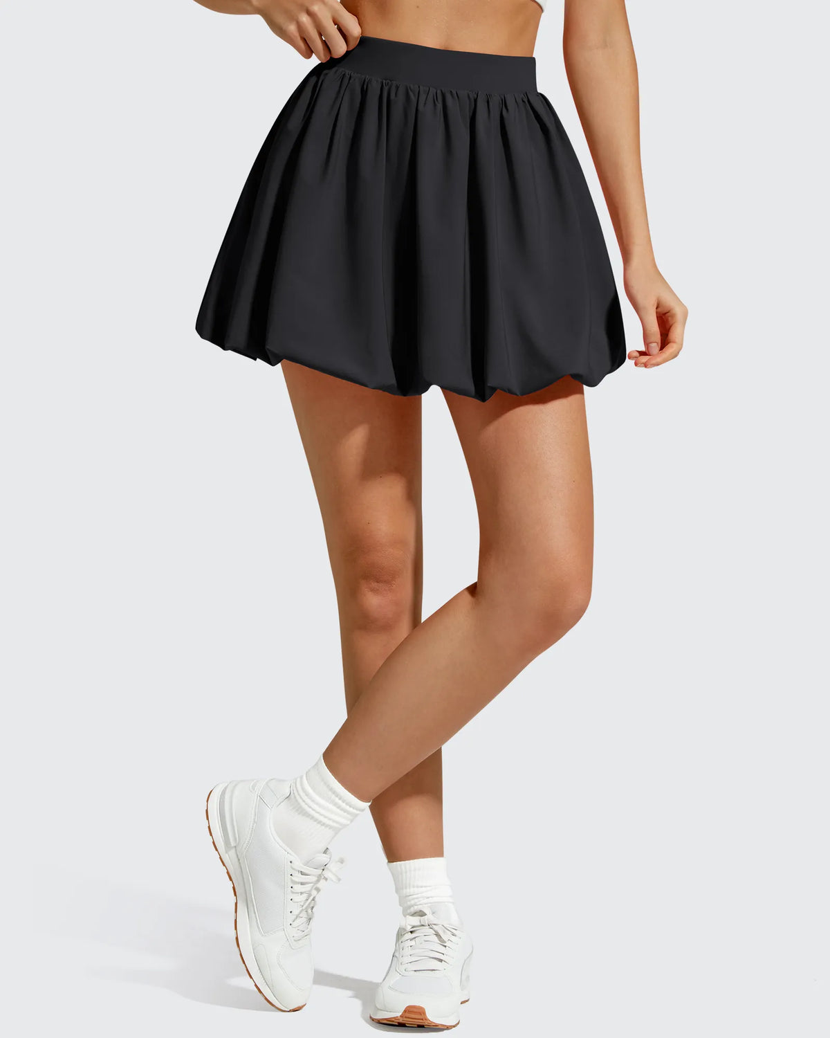 Chillwhisp Bubble Ruffled Hem Inner Shorts Tennis Skirts 14''