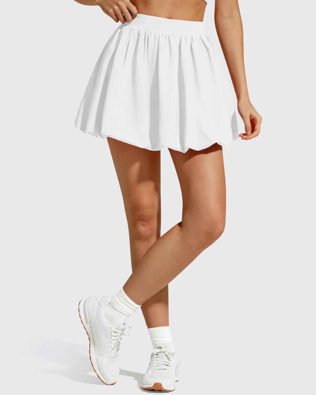 Chillwhisp Bubble Ruffled Hem Inner Shorts Tennis Skirts 14''