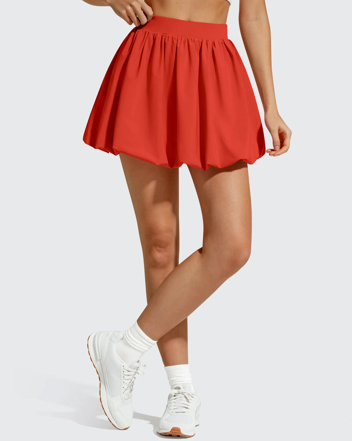 Chillwhisp Bubble Ruffled Hem Inner Shorts Tennis Skirts 14''