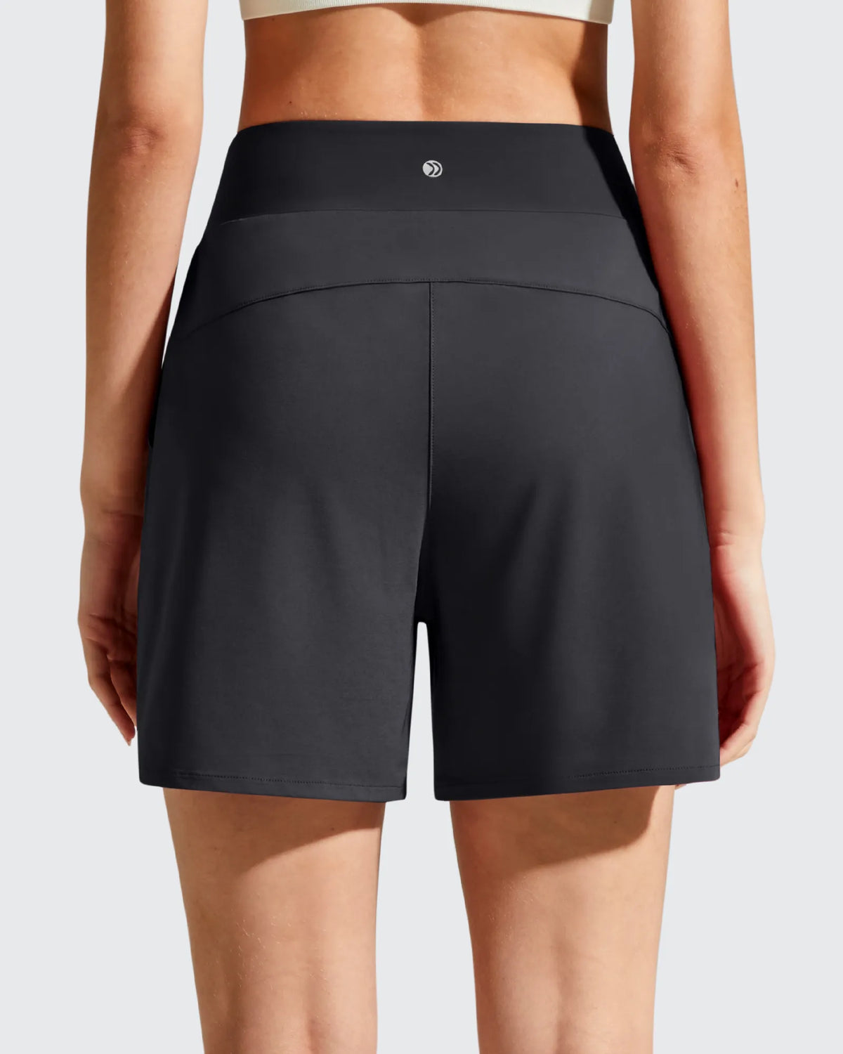 Chillwhisp Built-in Brief Liner High Waist Athletic Shorts