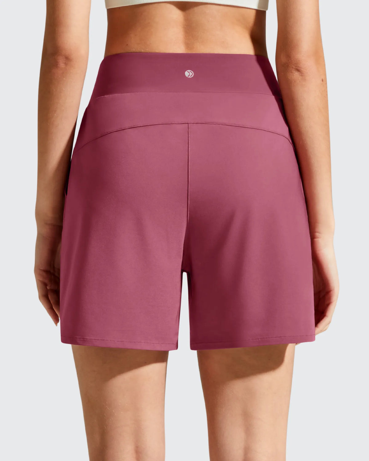 Chillwhisp Built-in Brief Liner High Waist Athletic Shorts
