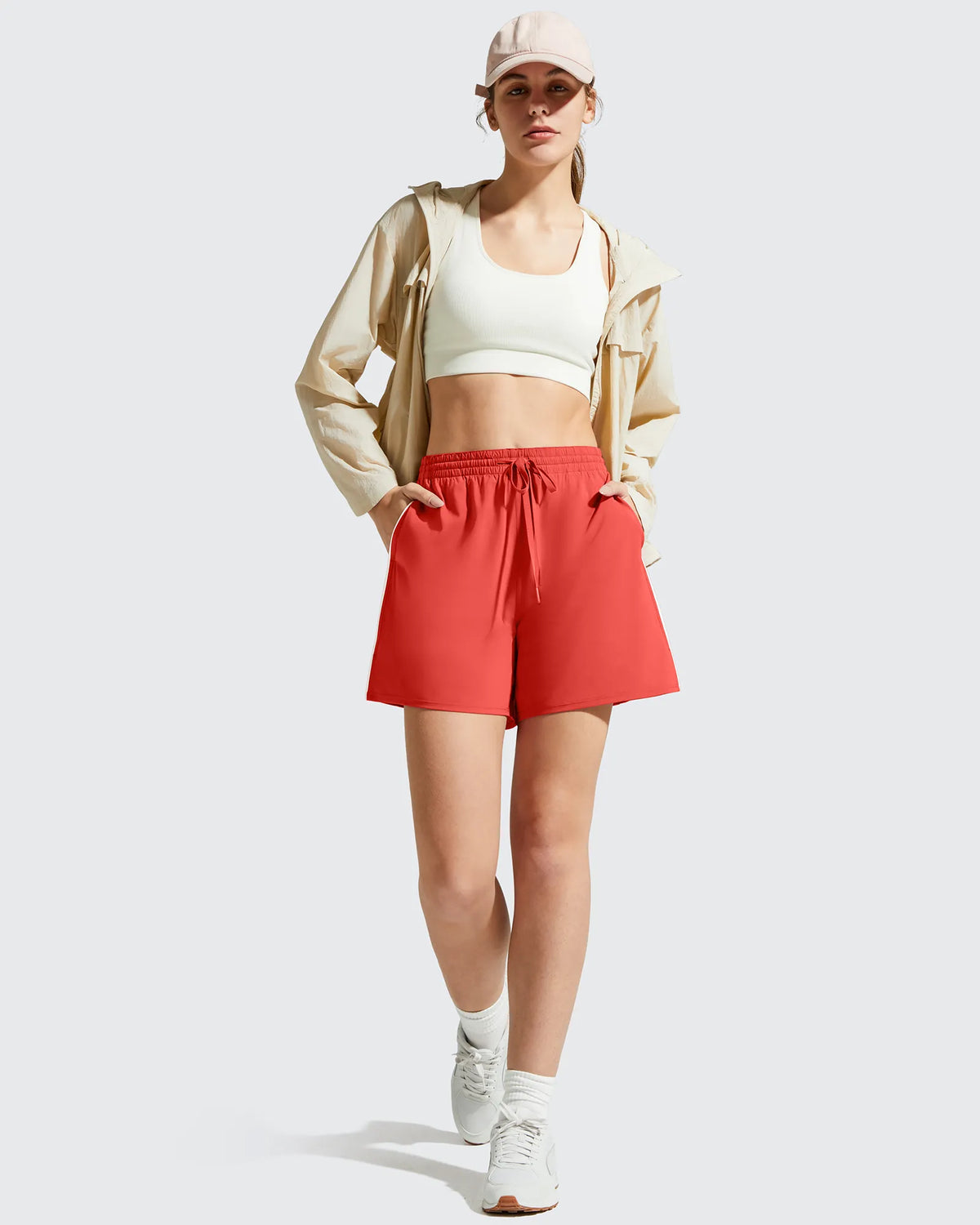 Chillwhisp Built-in Shorts Split Running Shorts 3''