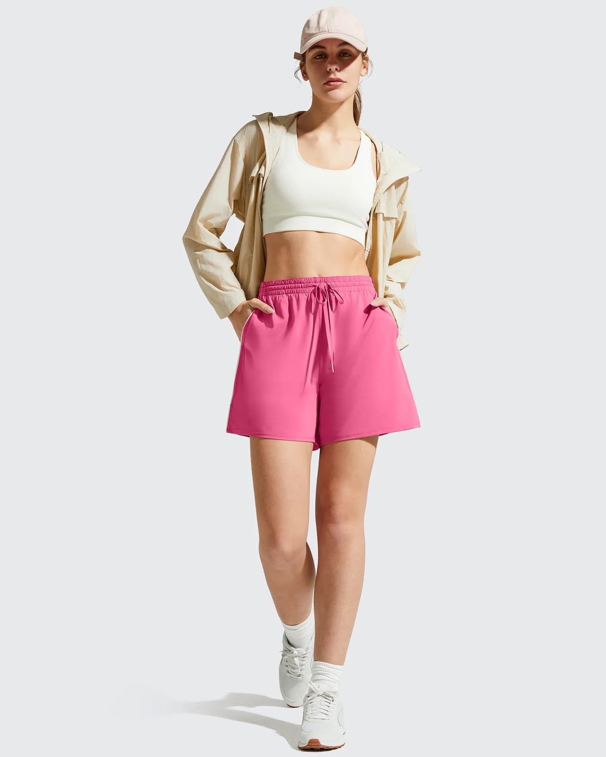 Chillwhisp Built-in Shorts Split Running Shorts 3''