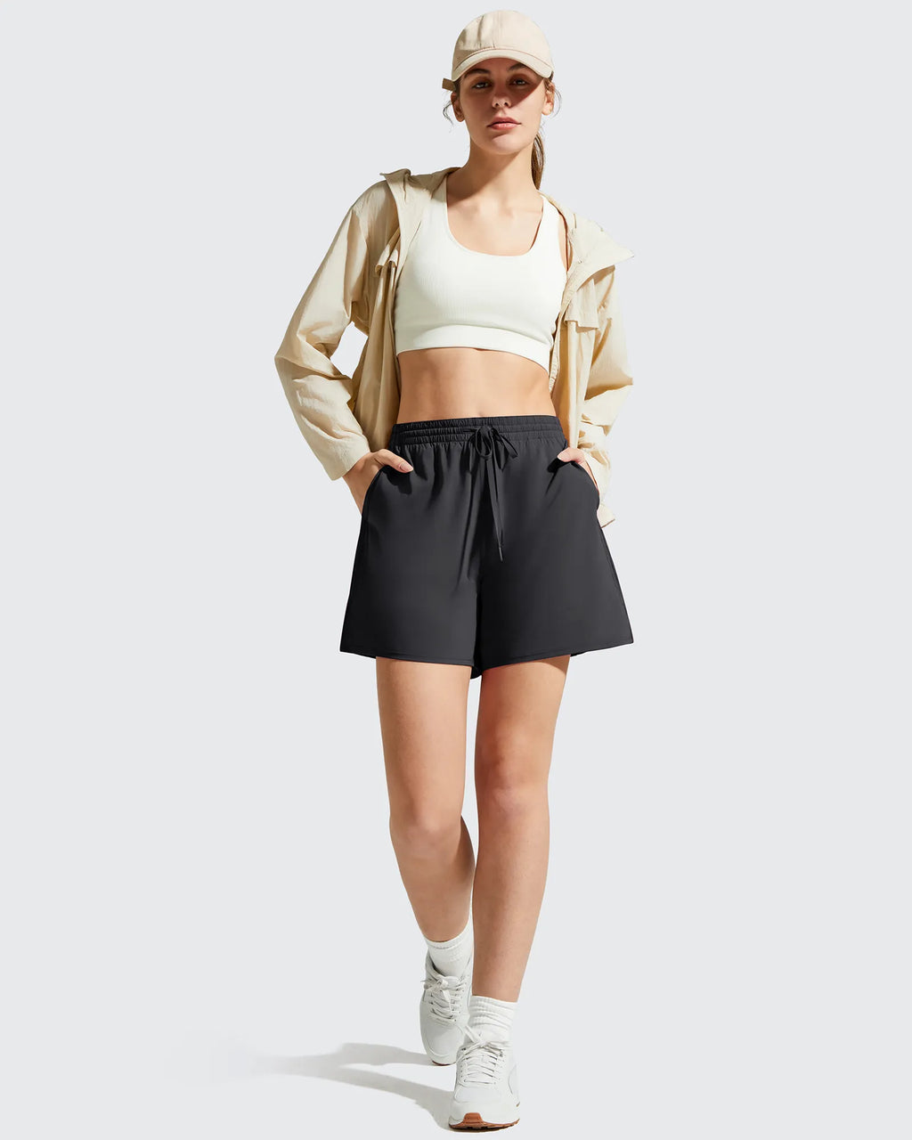 Chillwhisp Built-in Shorts Split Running Shorts 3''