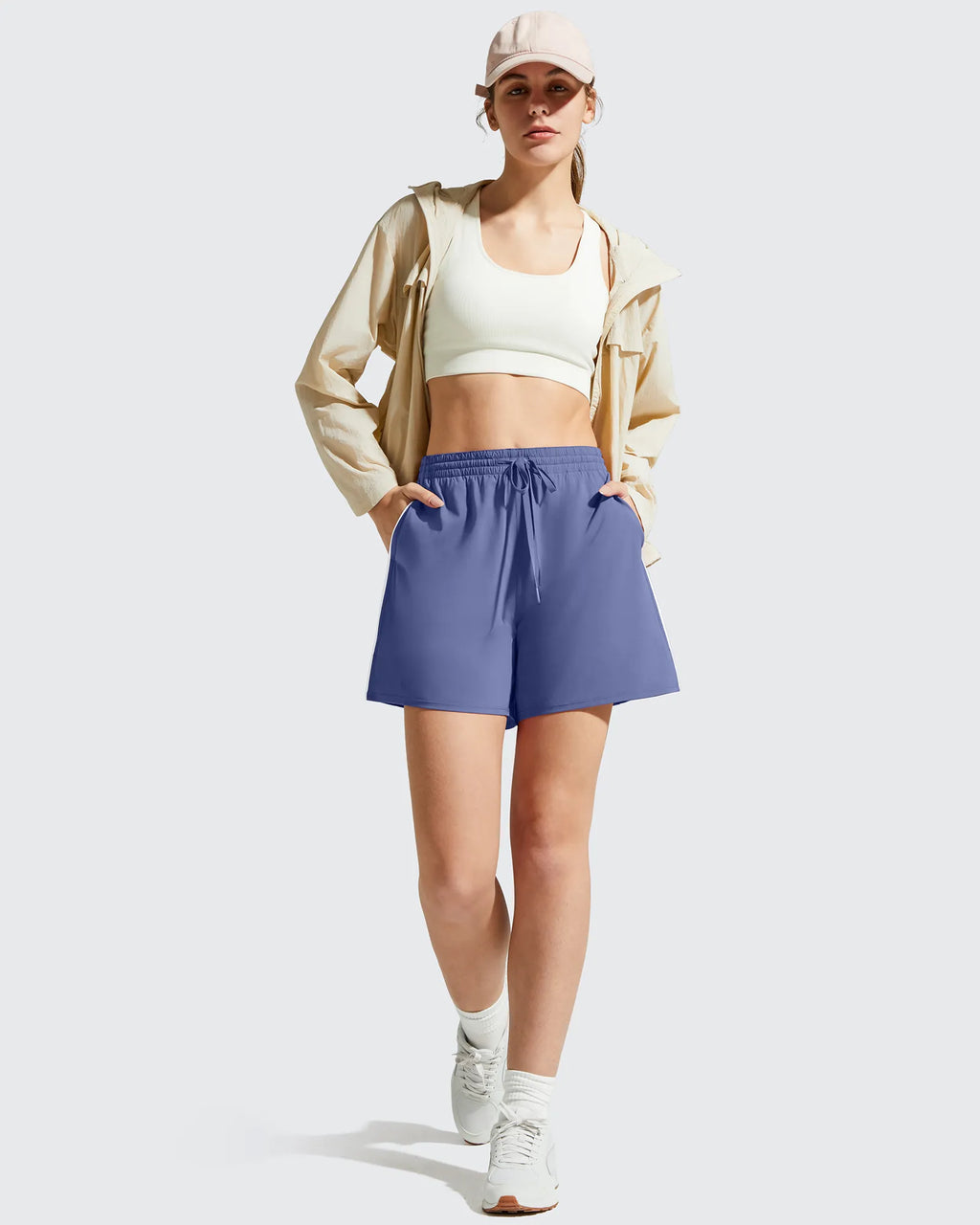 Chillwhisp Built-in Shorts Split Running Shorts 3''