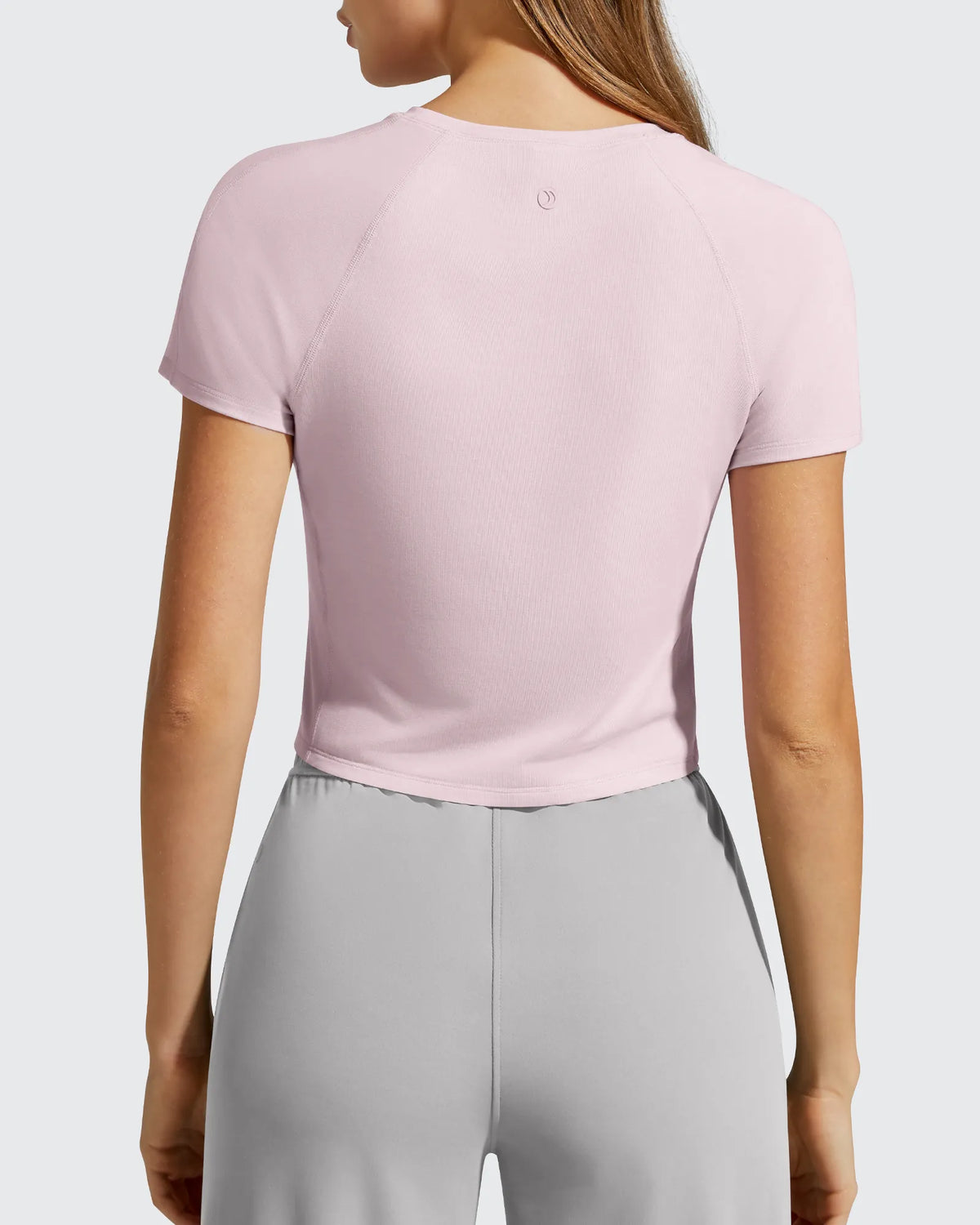 Cropped Crewneck Relaxed Fit Short Sleeve Tops