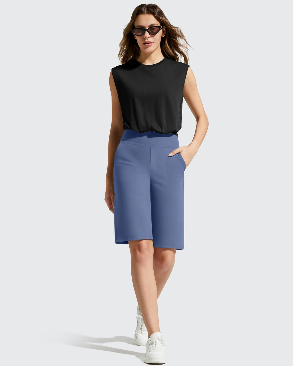 EverGoing Bermuda Pockets Knee Length Shorts 10"