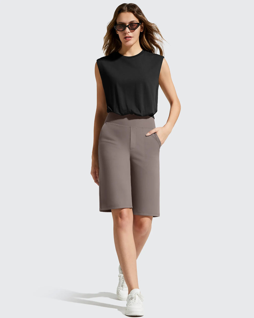 EverGoing Bermuda Pockets Knee Length Shorts 10"