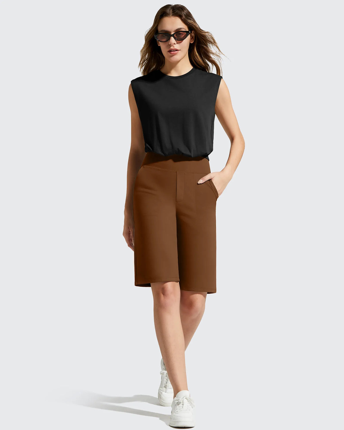 EverGoing Bermuda Pockets Knee Length Shorts 10"