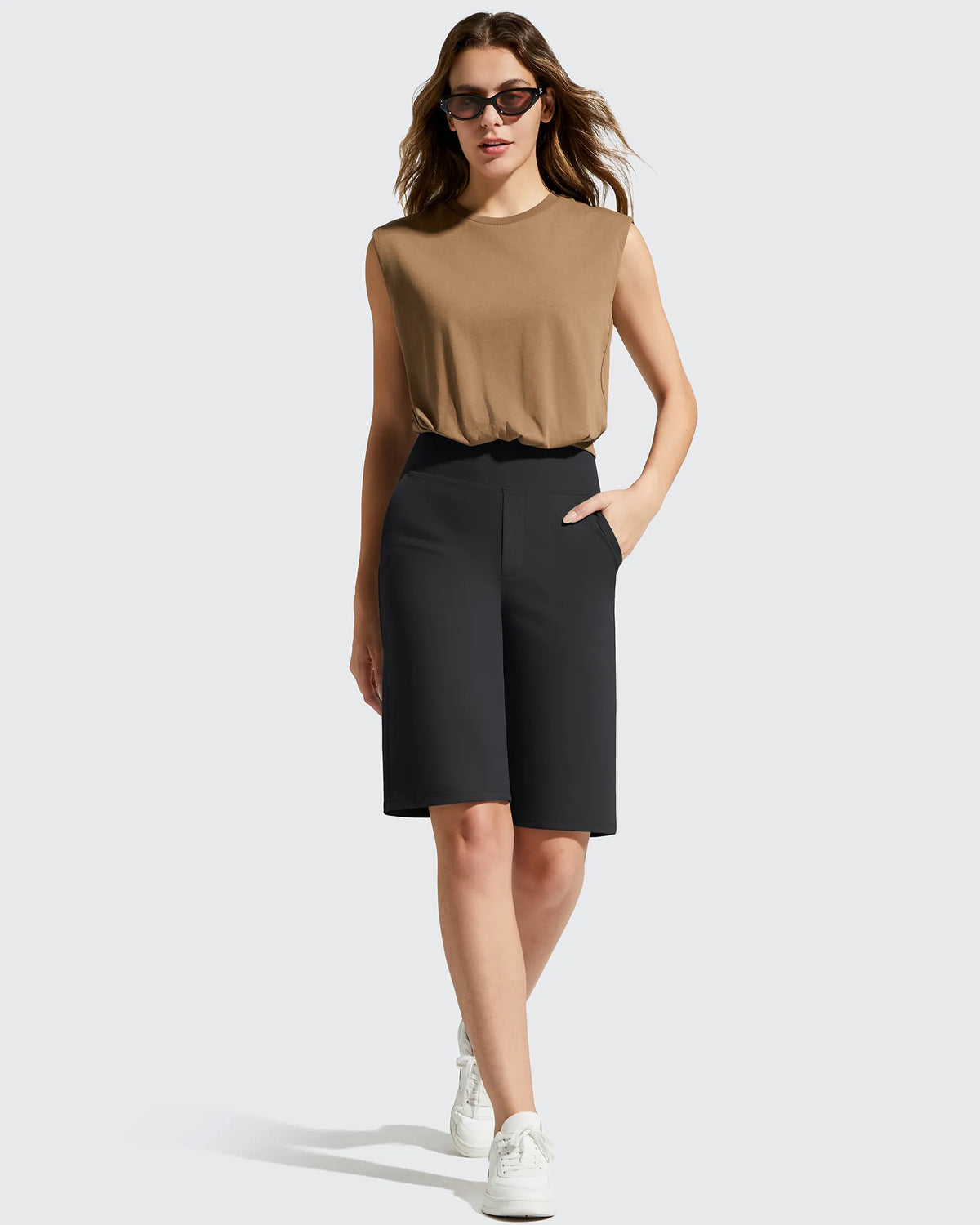 EverGoing Bermuda Pockets Knee Length Shorts 10"