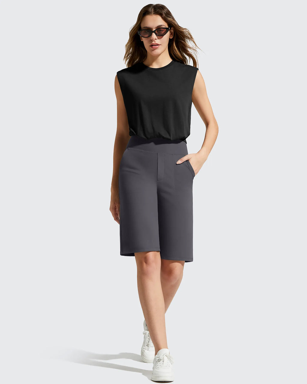 EverGoing Bermuda Pockets Knee Length Shorts 10"