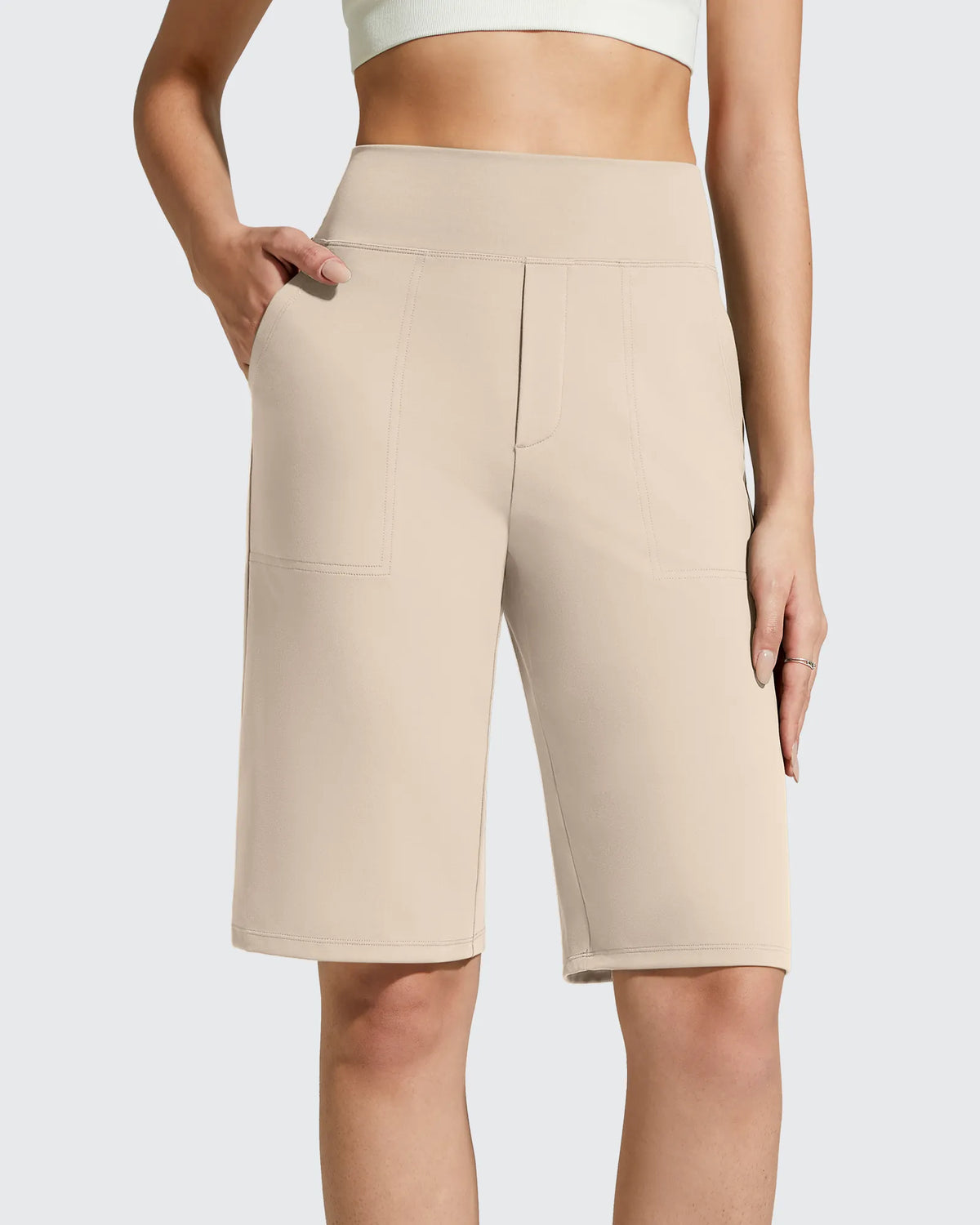 EverGoing Bermuda Pockets Knee Length Shorts 10"
