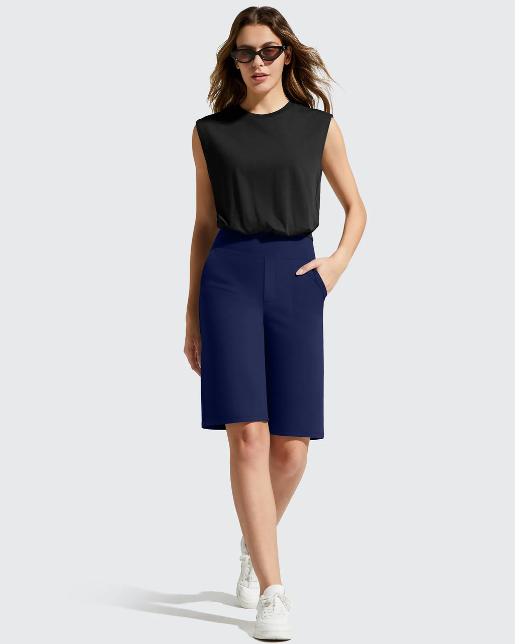 EverGoing Bermuda Pockets Knee Length Shorts 10"