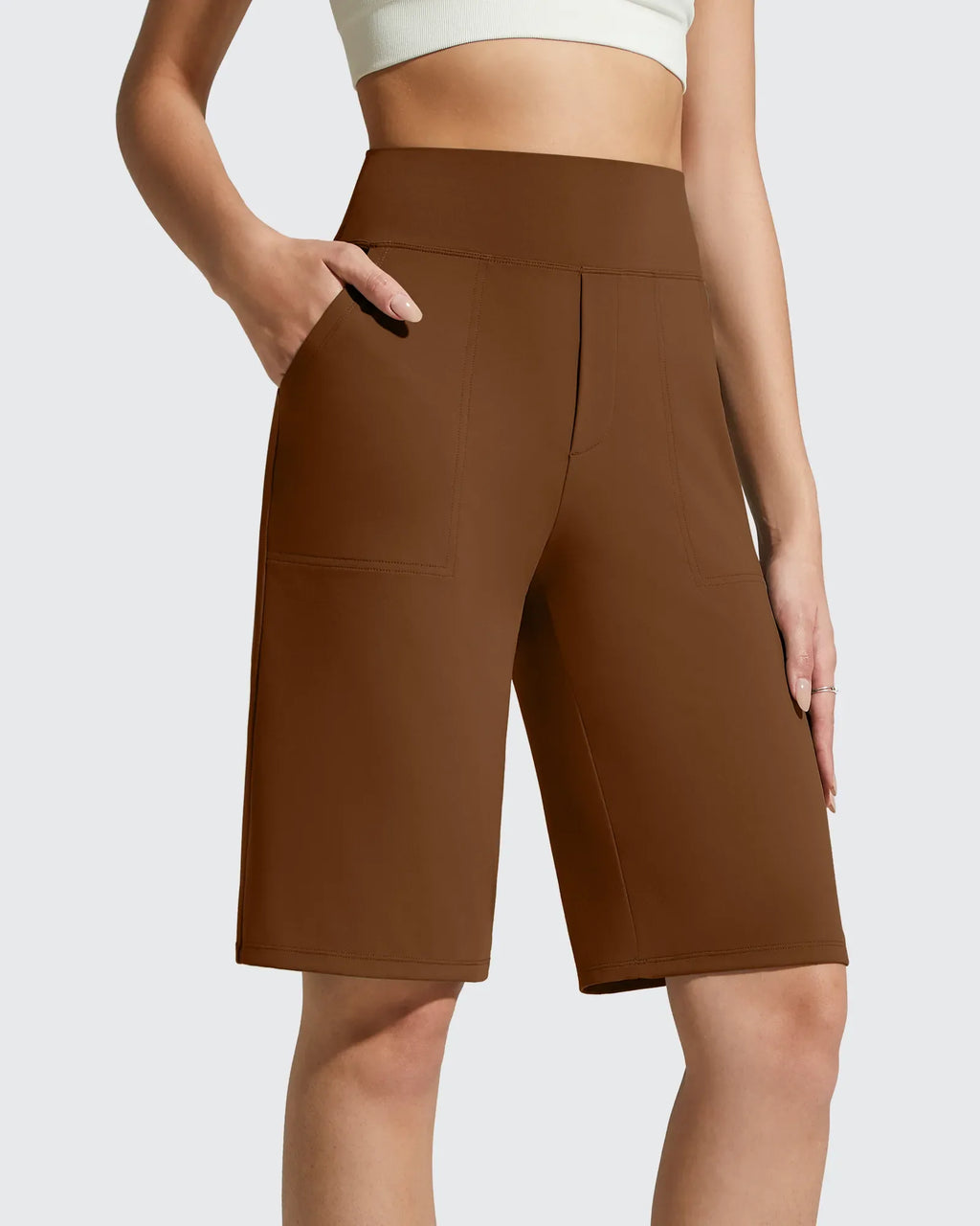 EverGoing Bermuda Pockets Knee Length Shorts 10"
