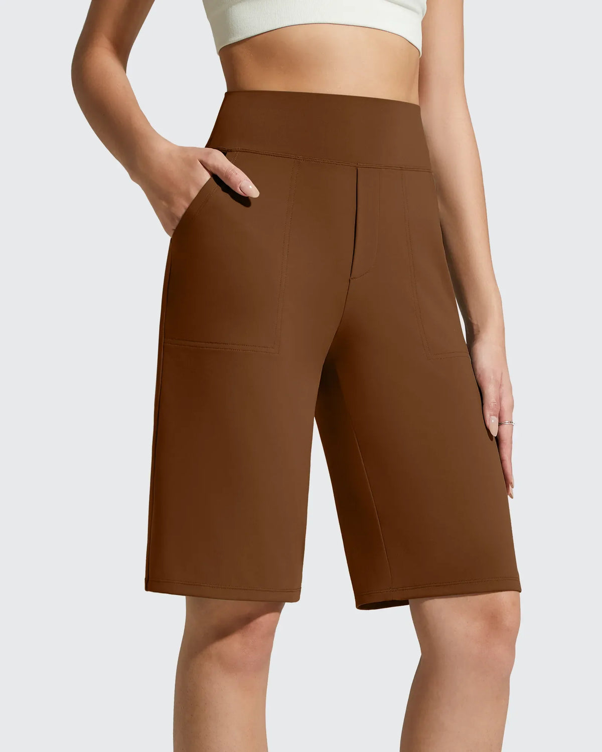 EverGoing Bermuda Pockets Knee Length Shorts 10"
