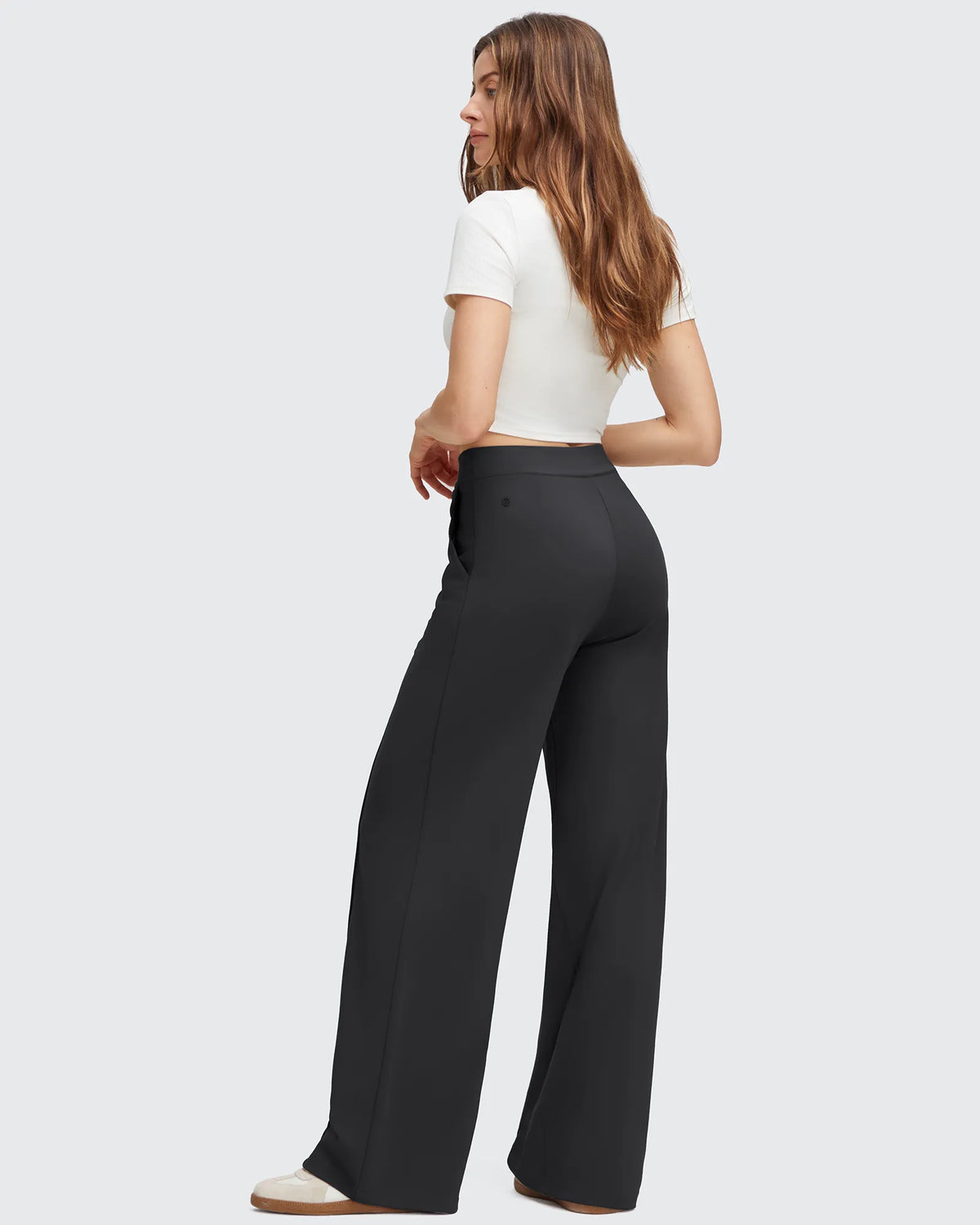 EverGoing Flap Pockets Wide Leg Dressy Pants