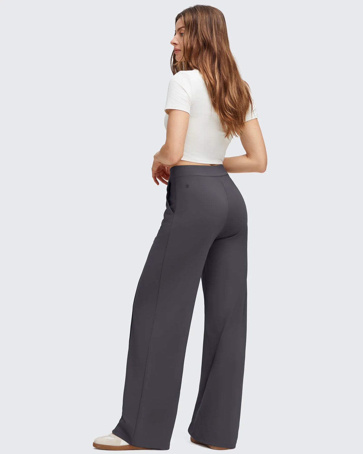 EverGoing Flap Pockets Wide Leg Dressy Pants