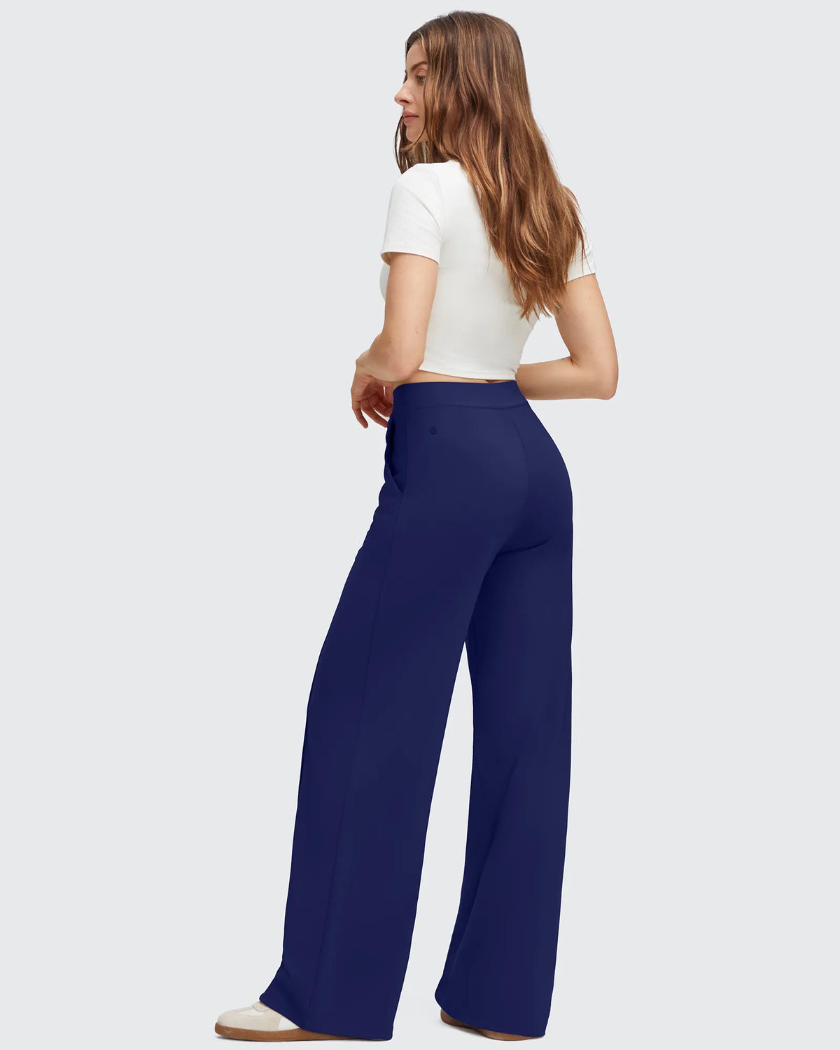EverGoing Flap Pockets Wide Leg Dressy Pants