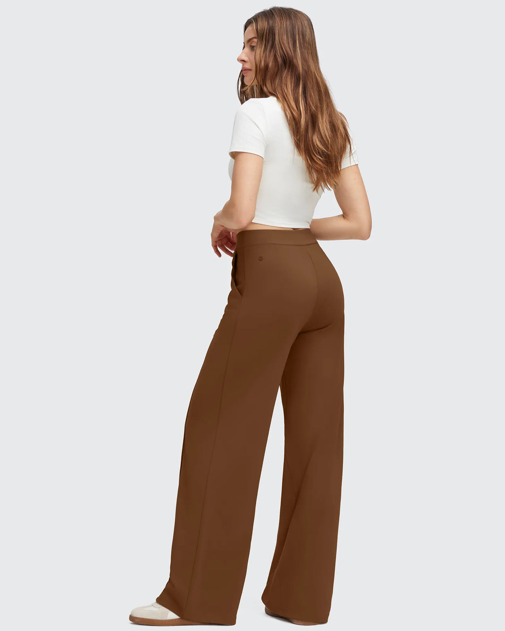 EverGoing Flap Pockets Wide Leg Dressy Pants