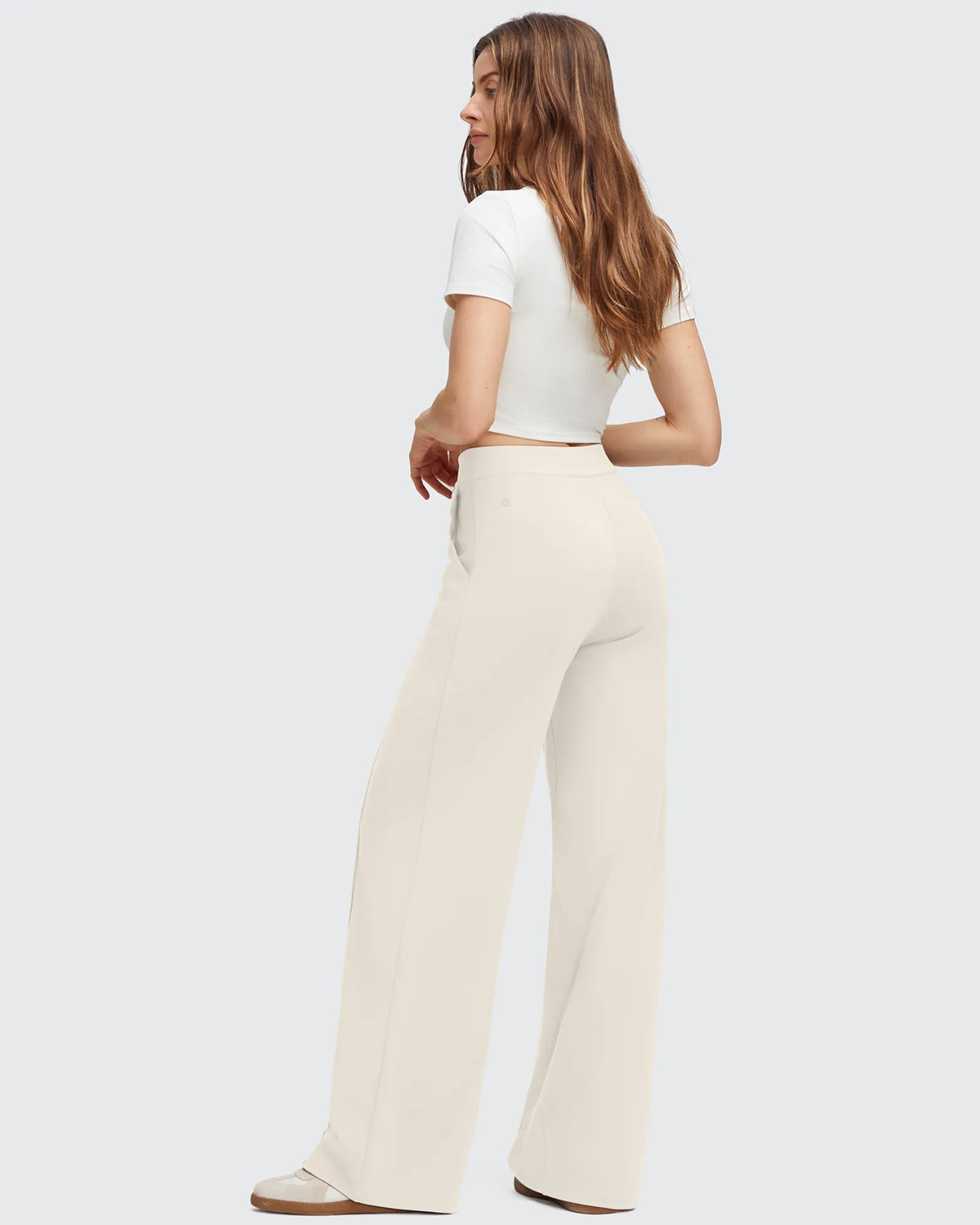 EverGoing Flap Pockets Wide Leg Dressy Pants