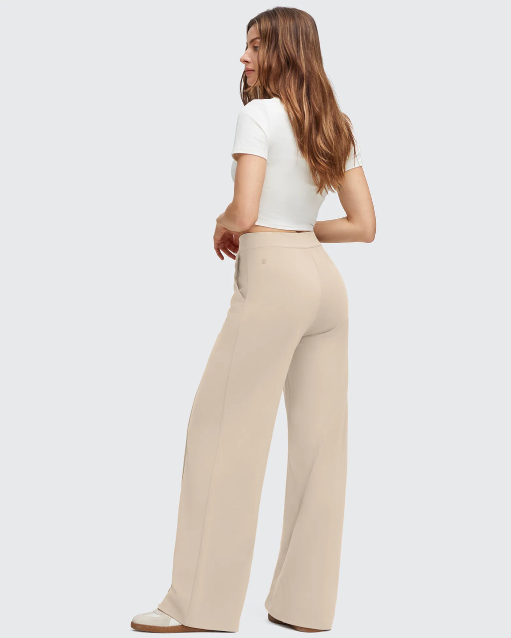 EverGoing Flap Pockets Wide Leg Dressy Pants