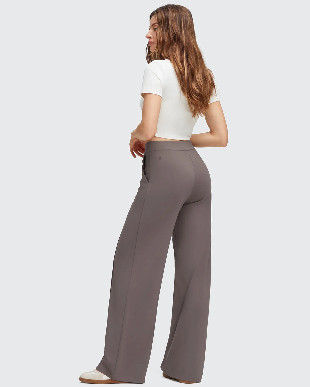 EverGoing Flap Pockets Wide Leg Dressy Pants